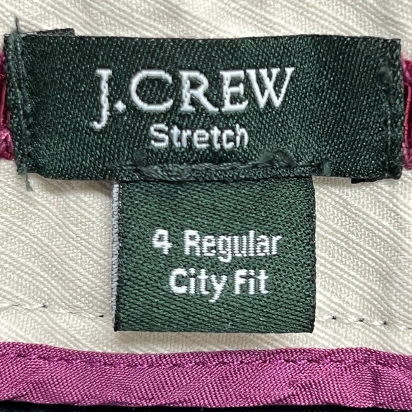 J.Crew stretch 4 regular city fit Back Pockets Dress chino Pants wide leg - Picture 8 of 12